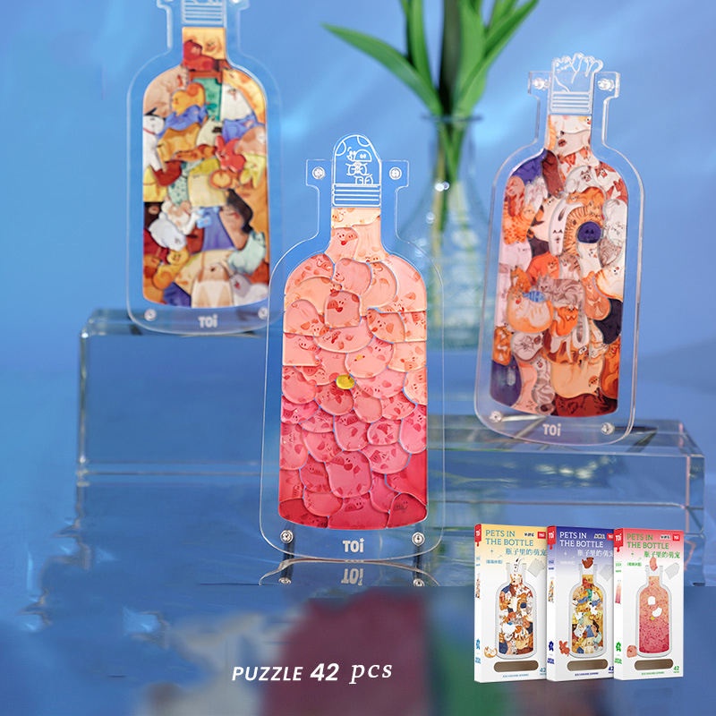 Bình Đựng Nước Bằng Acrylic Trong Suốt Hình Mèo Dễ Thương