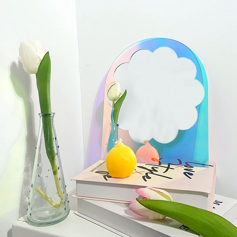Gương Acrylic Trong Suốt Hình Trái Tim Xinh Xắn