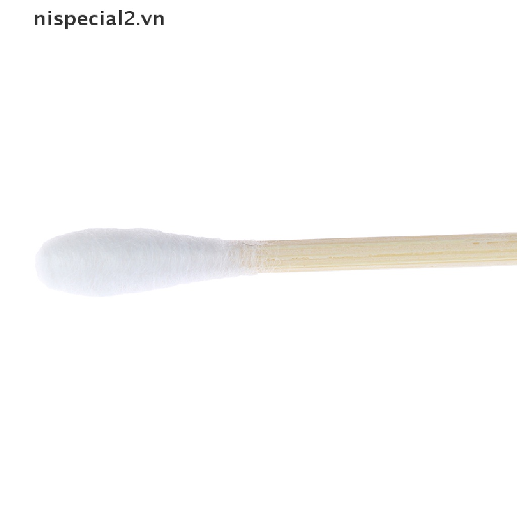 Set 200 Tăm Bông Hai Đầu Thân Tre Trang Điểm / Tai / Mũi
