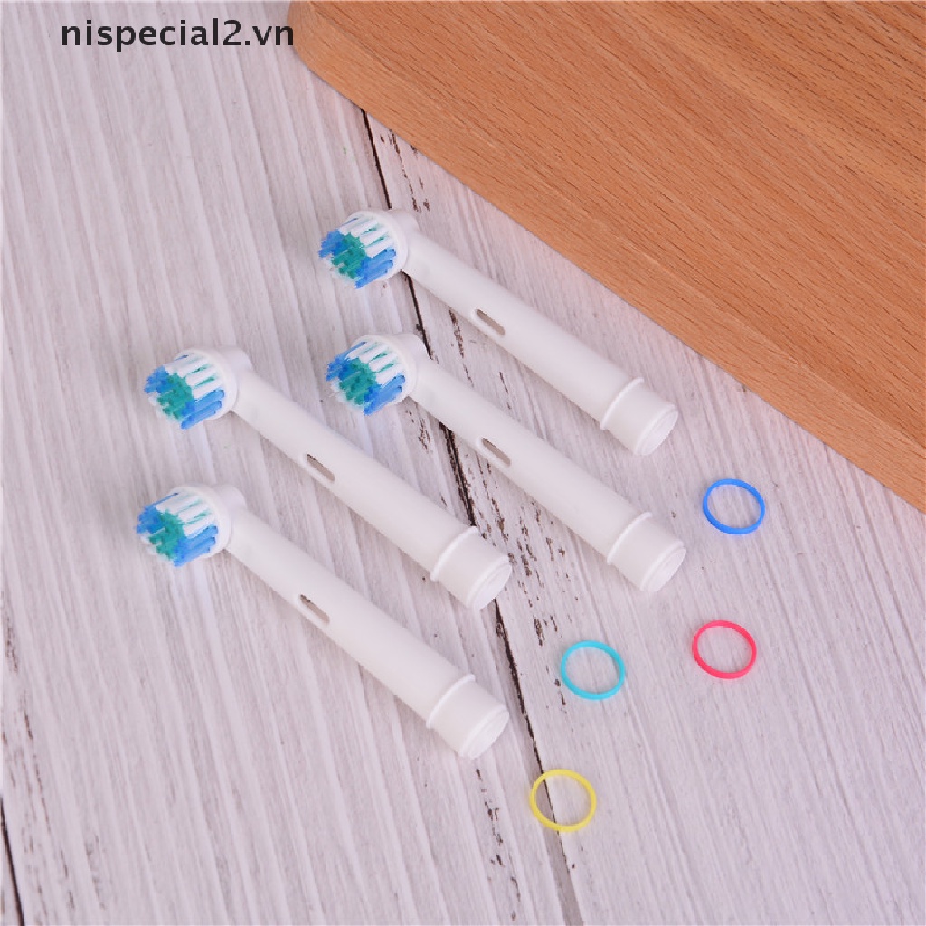 Set 4 Đầu Thay Thế Cho Bàn Chải Đánh Răng Điện Oral B SB-17A Bàn Chải Đánh Răng Điện 4 Đầu SB-17 Lông Mềm Thay Thế Cho Oral B 3D [VN] [VN] [VN]