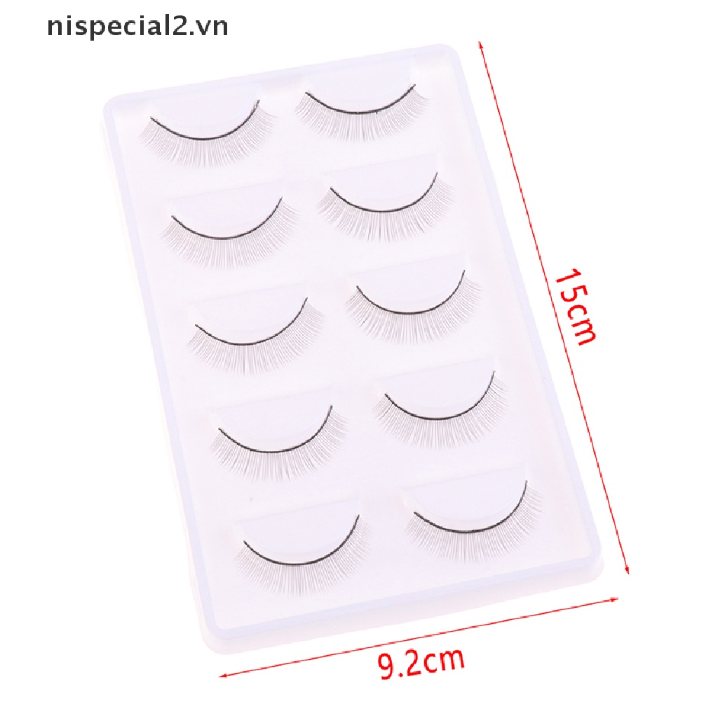 Set 5 Cặp Lông Mi Giả Luyện Tập Nối Mi