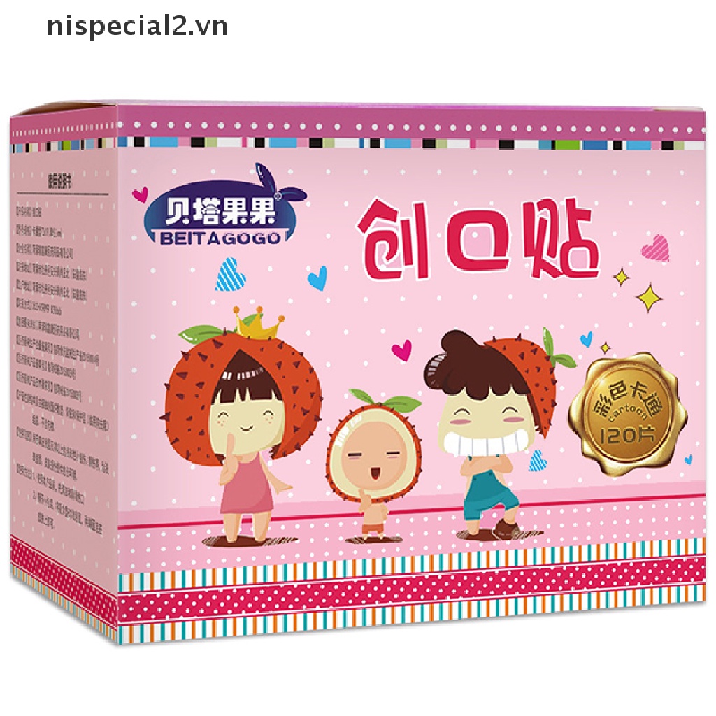 Bộ 120 Miếng Băng Keo Cá Nhân Thoáng Khí Chống Thấm Nước