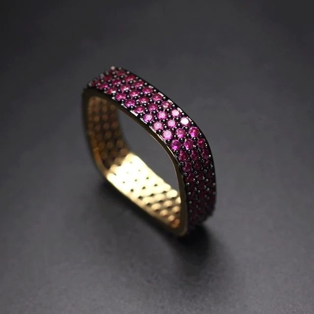 Nhẫn Đính Đá Zircon Thời Trang Cho Nam