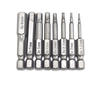 Bộ 8 đầu lục giác lắp máy khoan chuôi lục KMS
