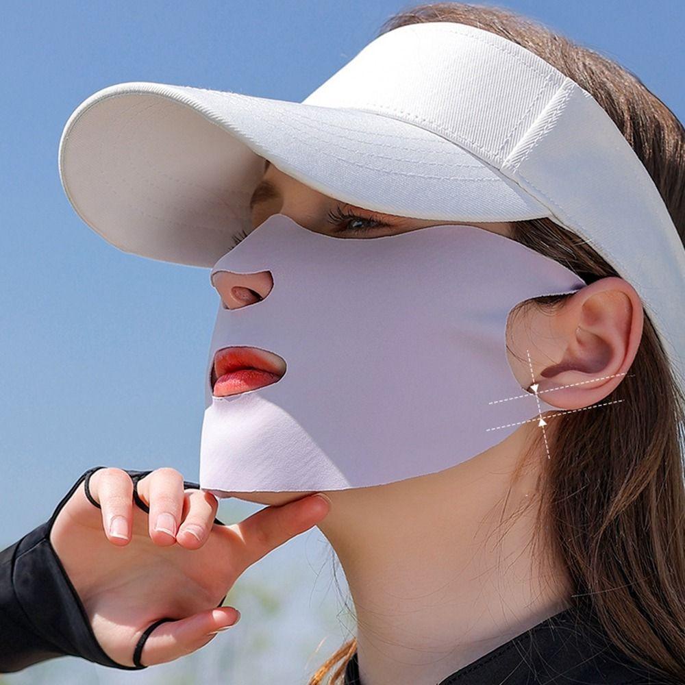 Quillan mặt nạ chống nắng golf câu cá thể thao mùa hè ngoài trời khăn lụa chống nắng chống tia cực tím đi bộ đường dài cho phụ nữ tấm che chống nắng