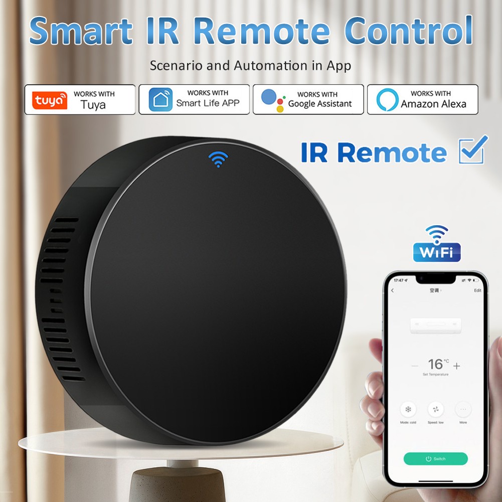 Aubess Điều Khiển Từ Xa Hồng Ngoại Wifi Hệ Thống Điều Khiển Nhà Thông Minh Thông Dụng Cho Tv Điều Hòa Không Khí Điều Khiển Từ Xa Hoạt Động Với Alexa, Google Cloud1