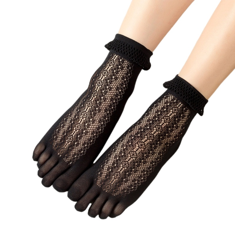 Vớ Ren Xếp Ly 5 Màu Ngọt Ngào Thời Trang Cho Nữ