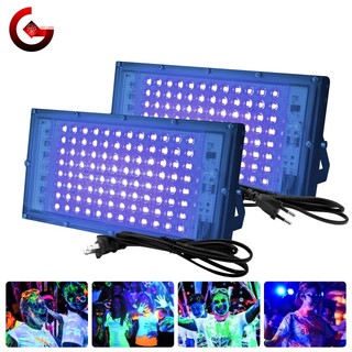 Đèn Led UV 110V 220V 50W 100W 395nm 400nm IP65 Chống Thấm Nước Với Phích Cắm US / EU Tiện Dụng
