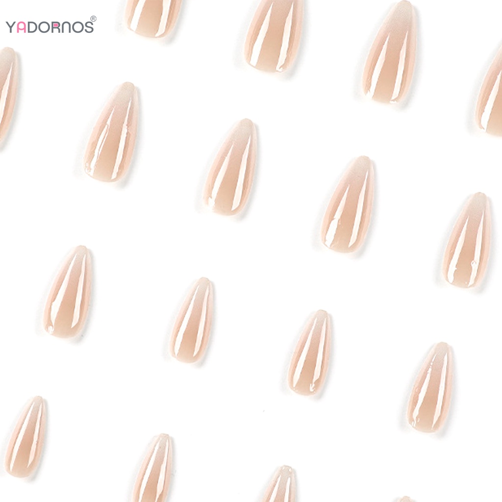 YADORNOS Set 24 Móng Tay Giả Màu Sắc gradient Độc Đáo