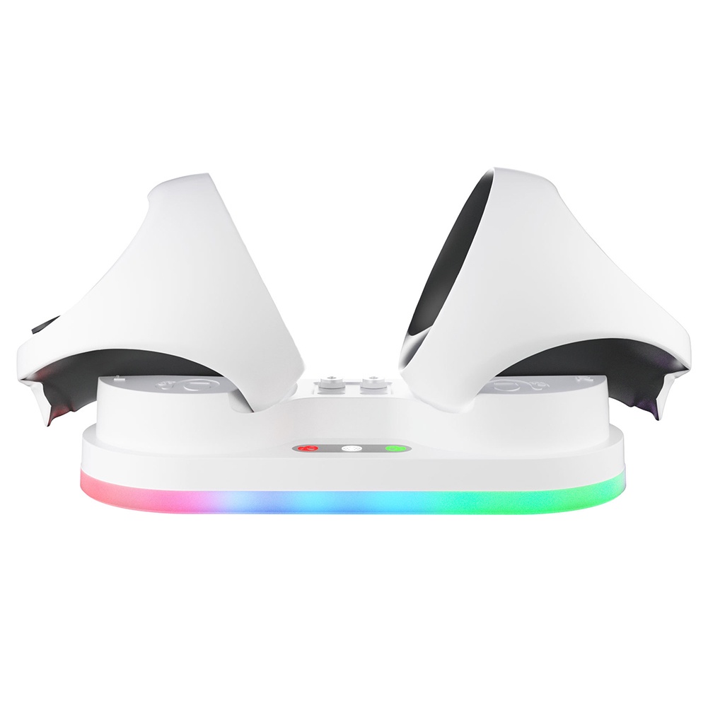Đế Sạc Đứng Kèm Đèn LED RGB Cho Tay Cầm Chơi Game PS VR2 PS5 VR2