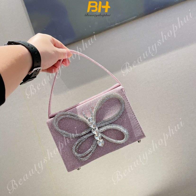 Túi Xách Đeo Vai / Kẹp Nách Đính Đá Thời Trang Hàn Quốc 2023 Cho Nữ