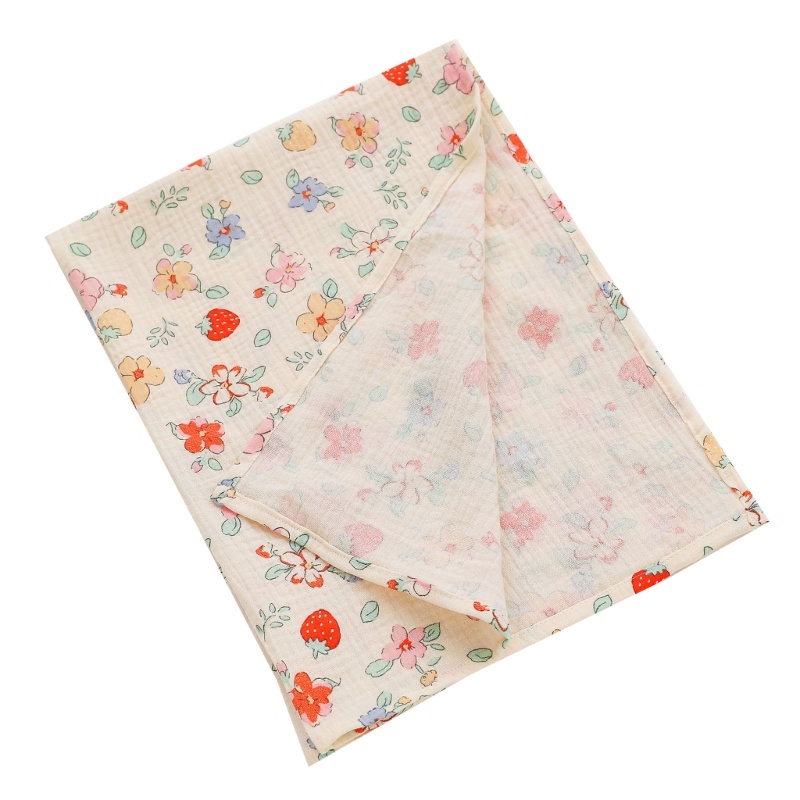 Chăn Quấn Cotton Muslin Nhỏ Gọn Dùng Làm Quà Tặng Cho Bé Sơ Sinh