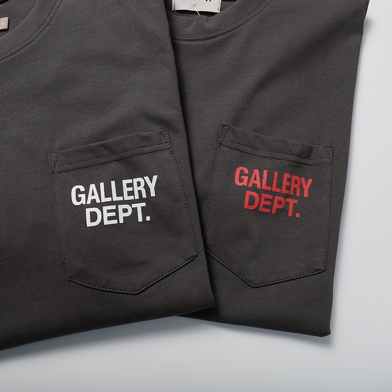 Áo Thun Cộc Tay In Chữ Bỏ Túi GALLER53DEPT Cho Nam Và Nữ Plus Size