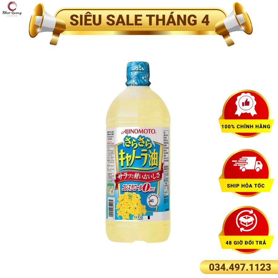 Dầu ăn hạt cải Nhật Bản Ajinomoto 1L (date 10/2023)