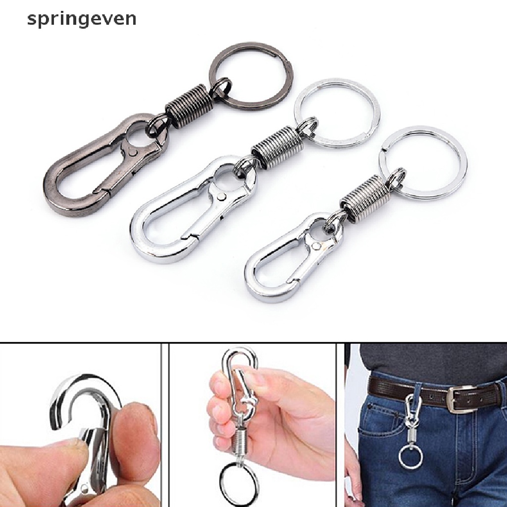 1 Móc Khóa Hình Hồ Lô Bằng Thép Không Gỉ Có Thể Rút Lại Chống Thất Lạc