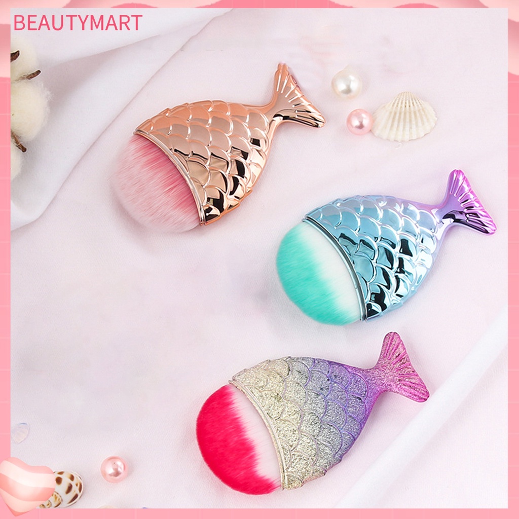 Cọ Phủi Bụi Móng Tay Mềm Mại Thiết Kế Đuôi Nàng Tiên Cá