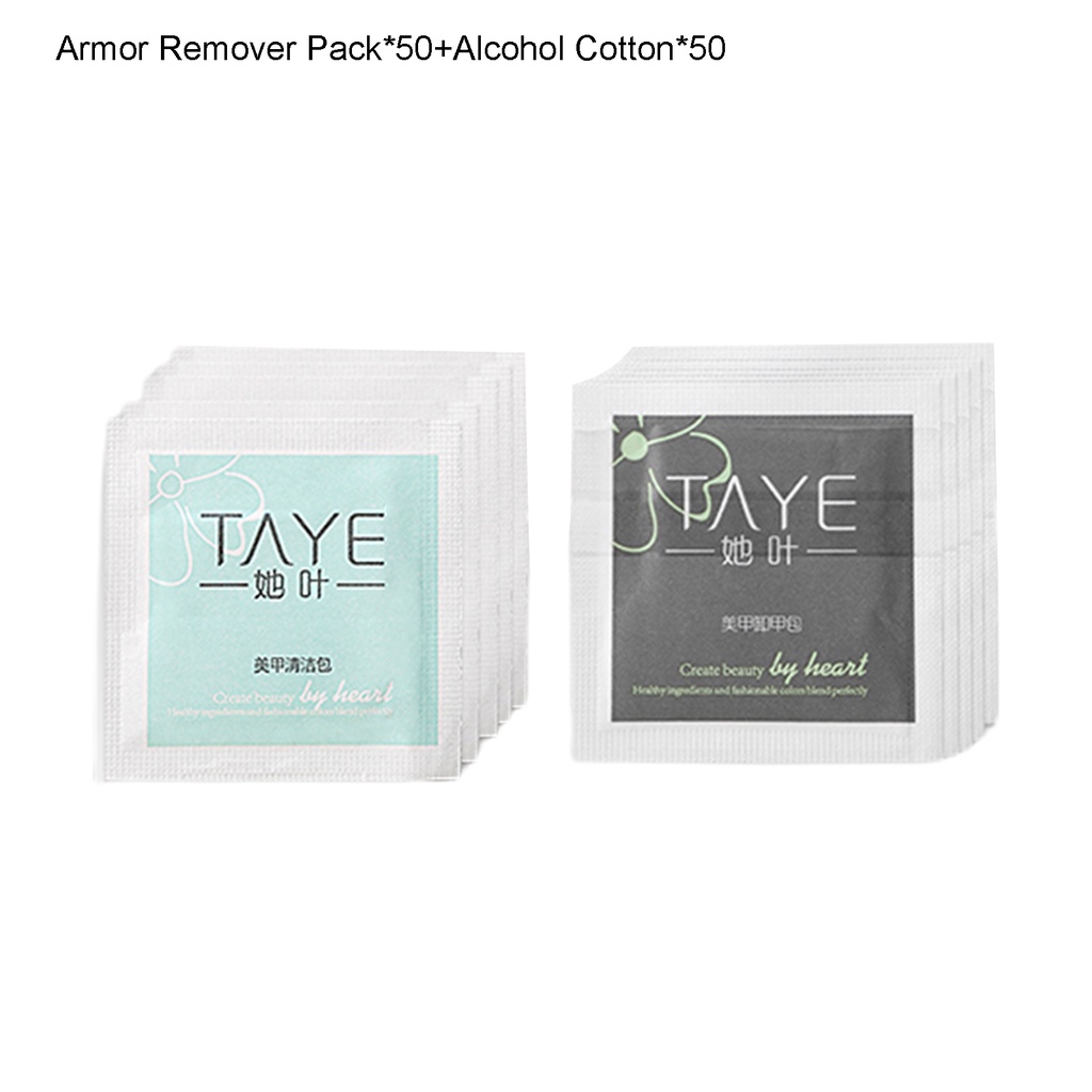 Bộ 100 Miếng Đệm Tẩy Sơn Móng Tay Nhanh Chóng Không Dệt Cho Nữ