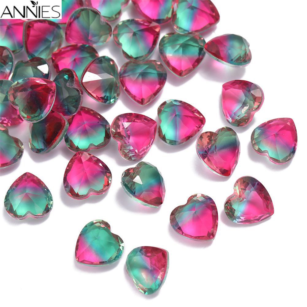 Phụ Kiện Hạt Kim Cương Mũi Nhọn Nhiều Màu Sắc Trang Trí Móng Tay DIY