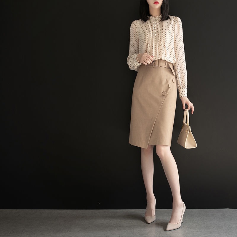 Áo Sơ Mi Chiffon Dáng Rộng Che Bụng Thời Trang Mùa Xuân Dành Cho Nữ Plus Size