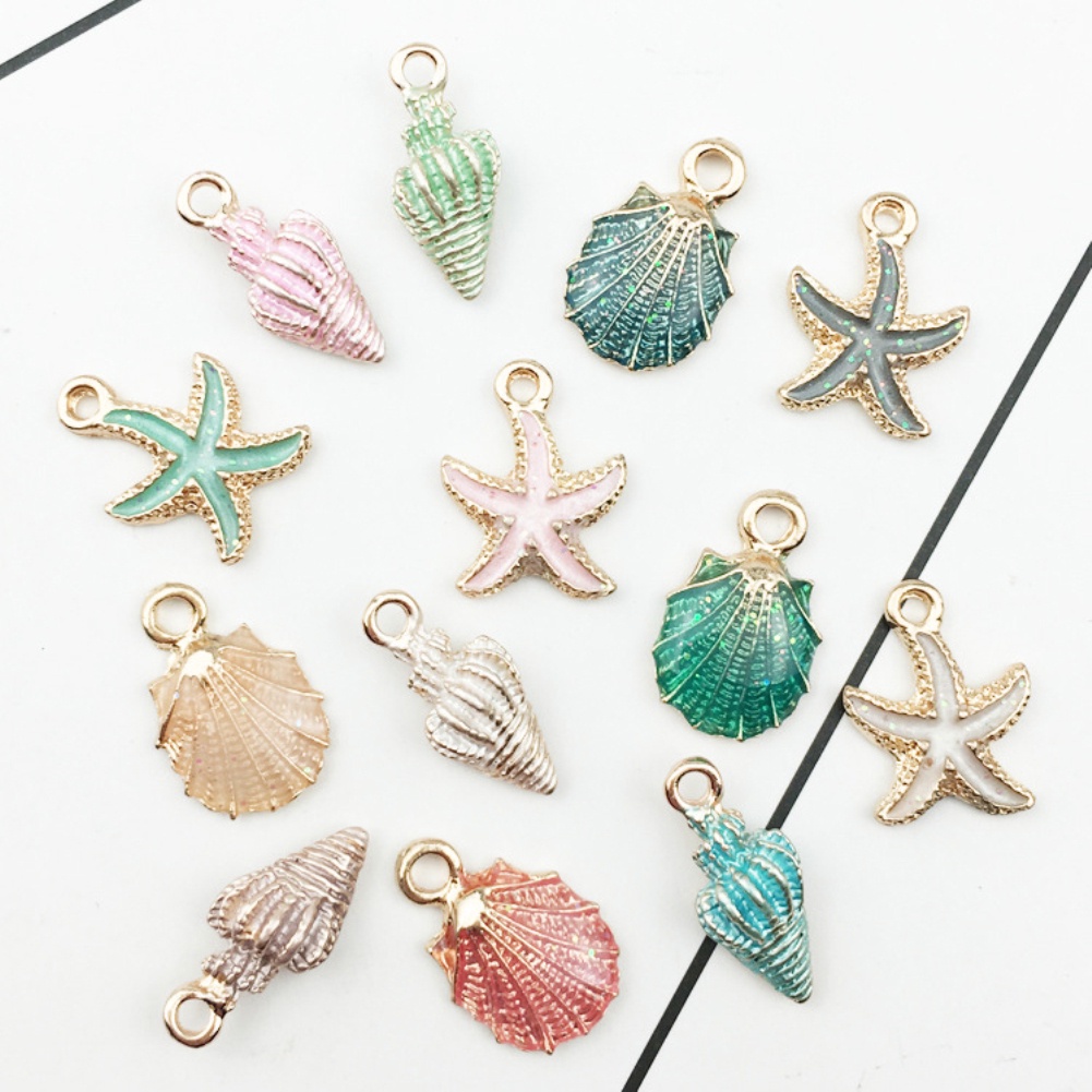 Set 15 Mặt Vòng cổ Hình Vỏ Sò / Sao Biển Độc Đáo
