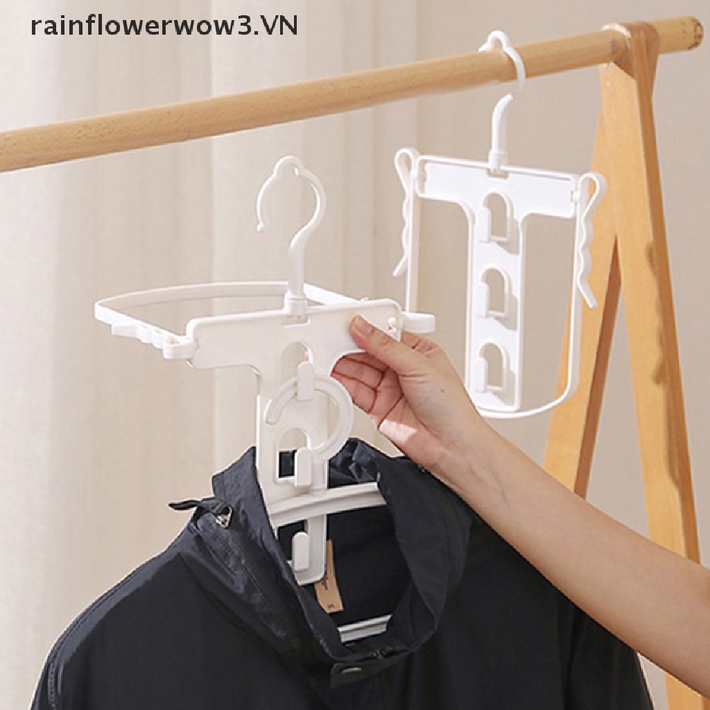 Móc Treo Mũ Bằng Nhựa + Kẹp 330 Độ Tiện Dụng Cho Gia Đình° Giá Đỡ Len / Hoodie Rotagk Chuyên Dụng Cho Phòng Tắm