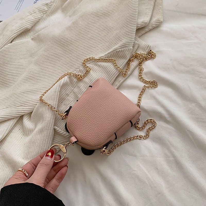 Túi Đựng Son Môi / Chìa Khóa Mini Họa Tiết Gấu / Dâu Tây Dễ Thương Kích Thước 8X12X4