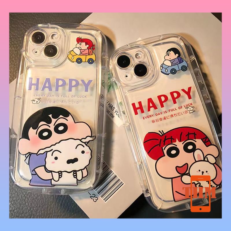 Ốp lưng iphone xà phòng Tiểu Tân Tiểu Quỳ, đôi tình nhân, vỏ mềm silicon giảm chấn trong suốt Cho Iphone 6 / 6S / 6splus / se / 7 / 7plus / 8 / 8plus / X / xs / xsmax / 11 / 12 / 13 / 14 / Plus / Pro / Pro Max-410