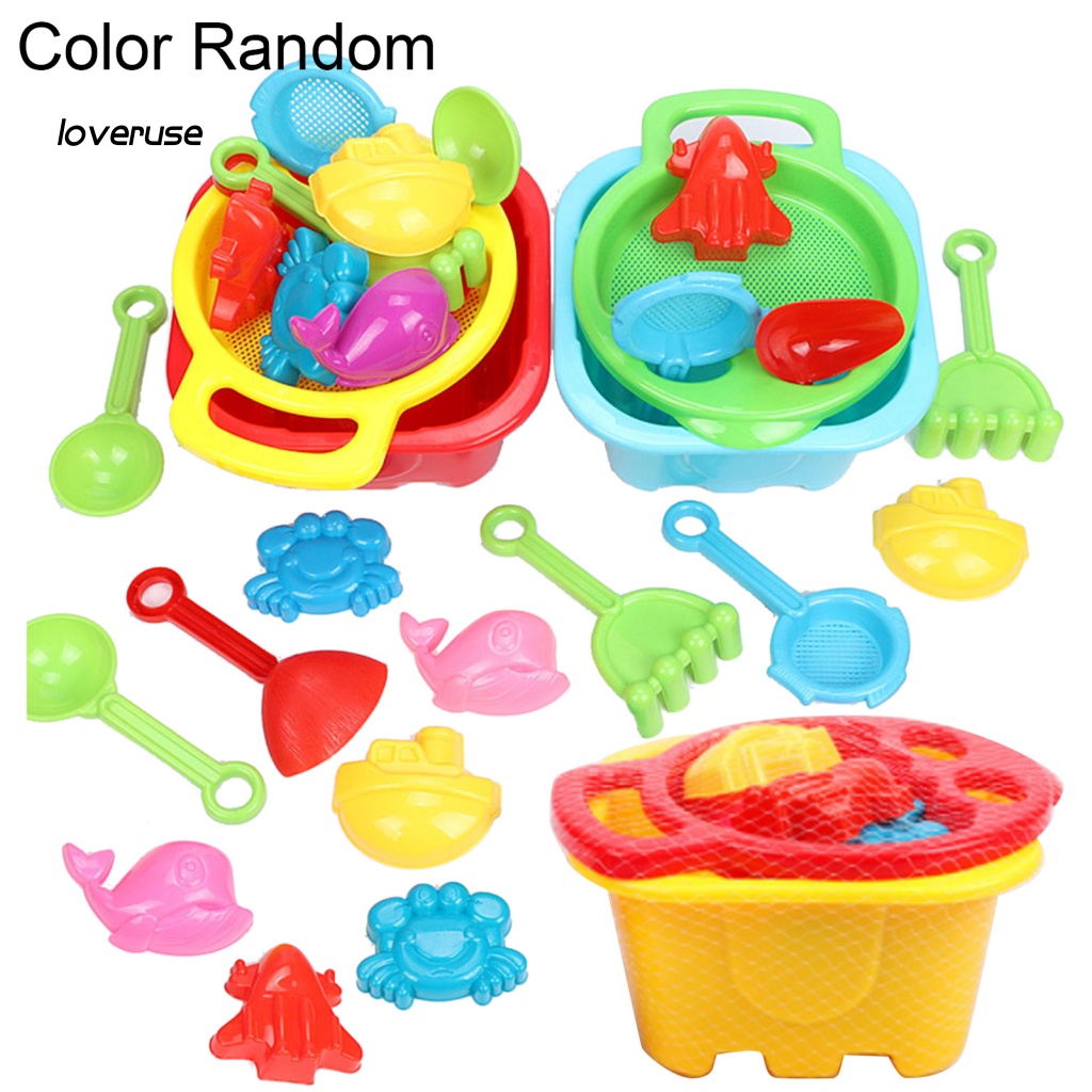 Set 10 Xẻng Xúc Cát Đi Biển Chống Mài Mòn Dễ Thương