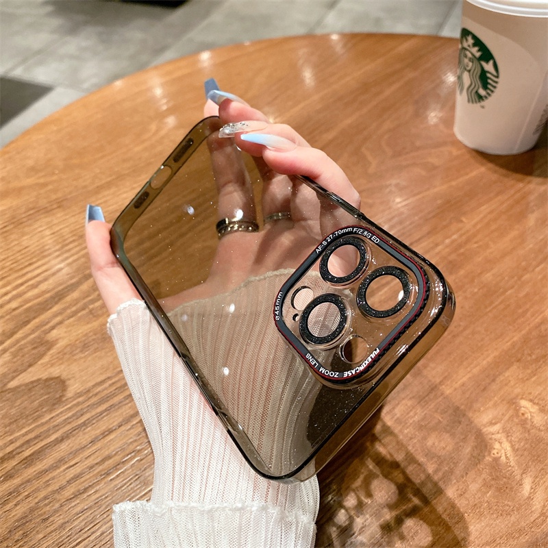 Ốp Điện Thoại Cứng Trong Suốt Lấp Lánh Chống Sốc Cho iphone 14 13 12 Pro Max 14 Plus 13pro 14pro