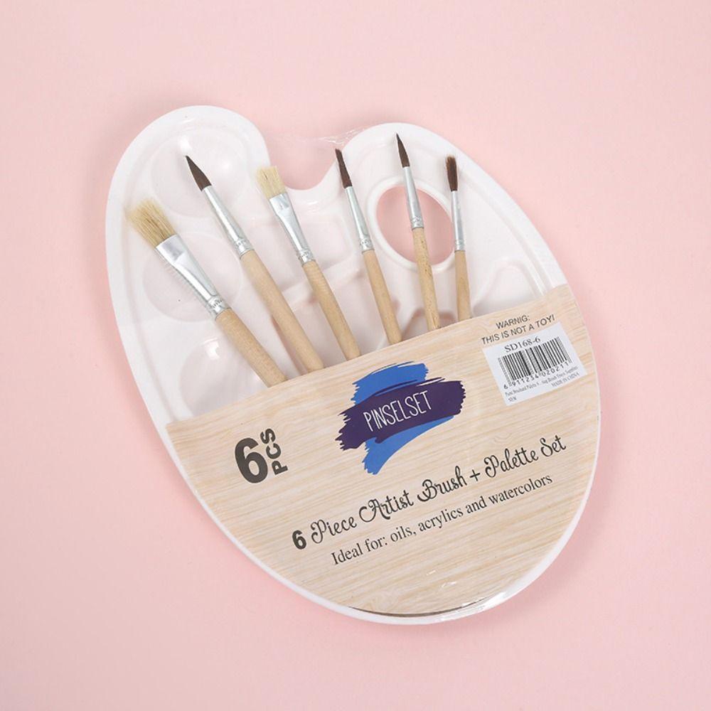 Bảng Pha Màu Vẽ Tranh Sơn Dầu Hình Bầu Dục Cho Người Lớn Và Trẻ Em