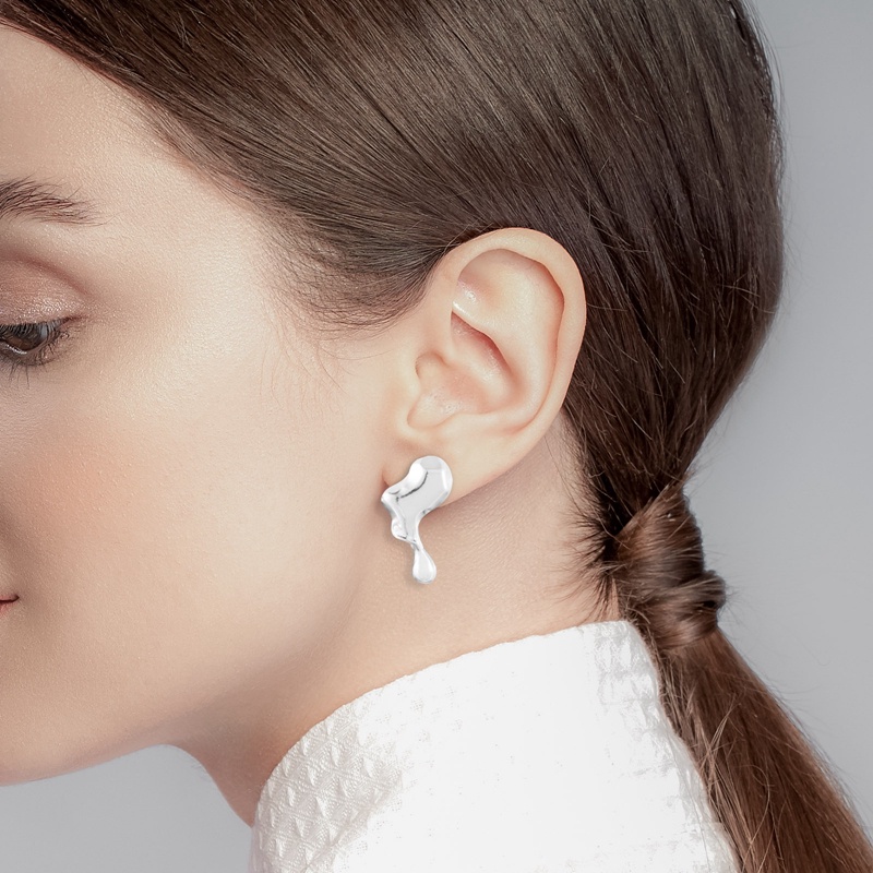 Khuyên Tai Hợp Kim Hình Giọt Nước Thời Trang Cho Nữ