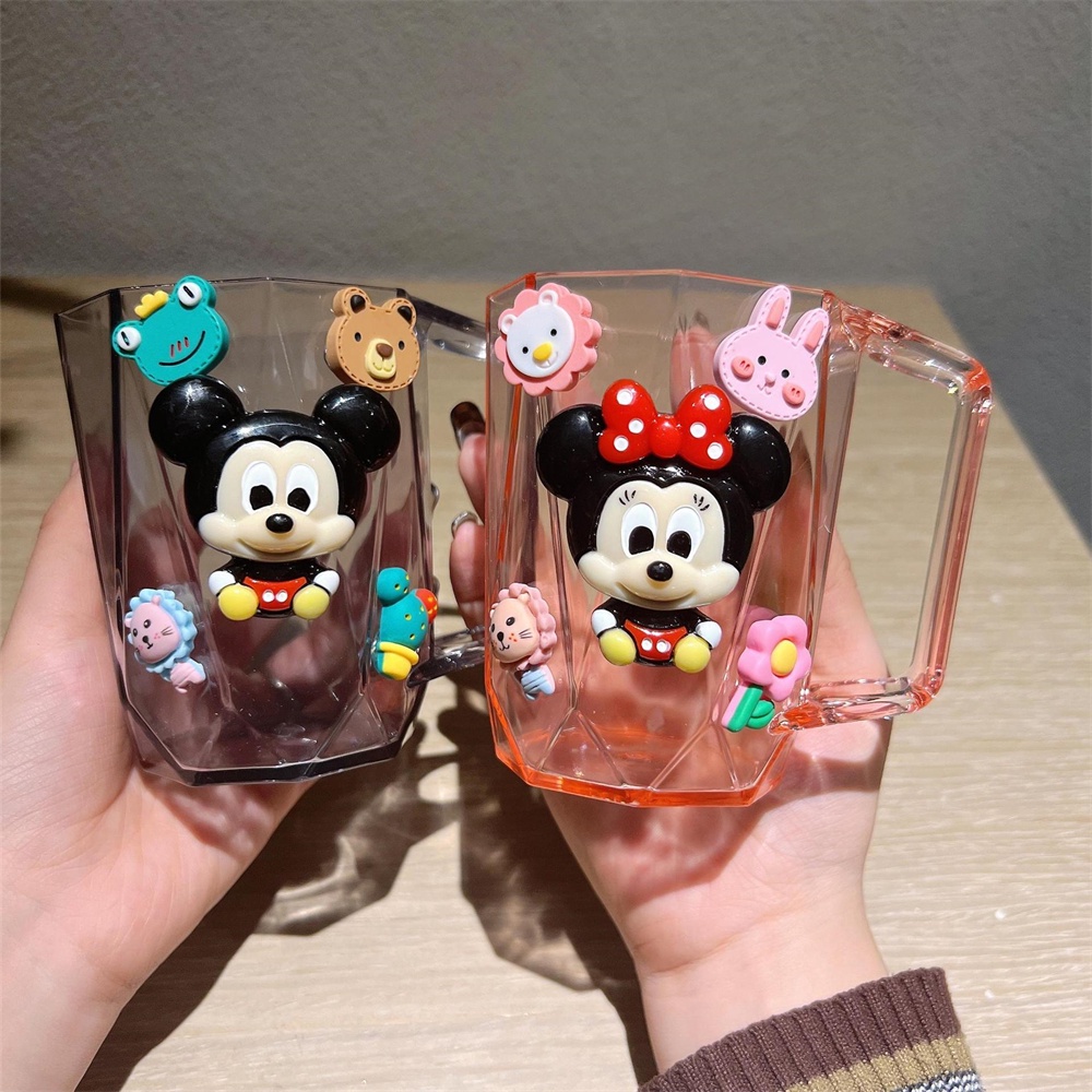 Cốc Nhựa Đựng Bàn Chải Đánh Răng 3d Chống Trượt Họa Tiết Hoạt Hình Dành Cho Gia Đình