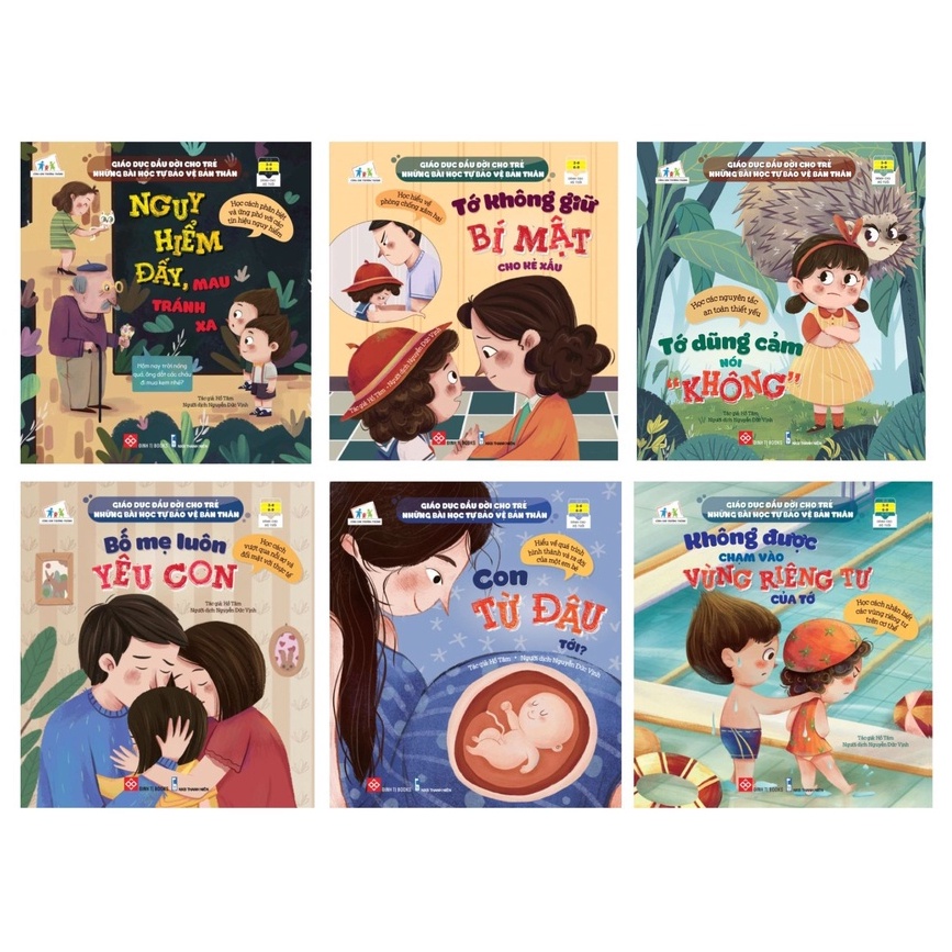 Sách thiếu nhi - Giáo dục đầu đời cho trẻ: Những bài học tự bảo vệ bản thân (phân loại)