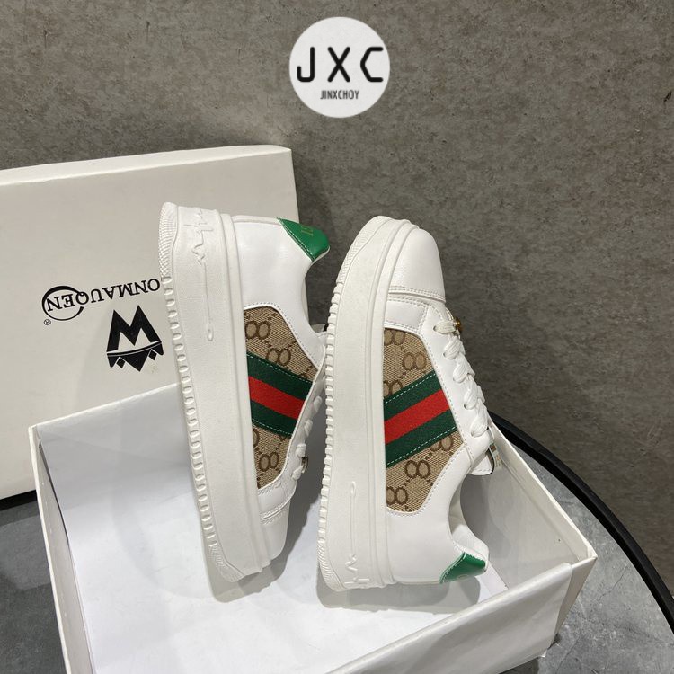 JINxCHOY Giày Thể Thao Mũi Tròn Buộc Dây Phong Cách Năng Động Thời Trang Cho Nữ