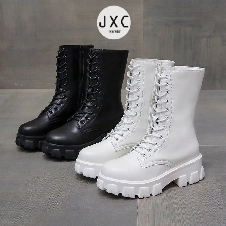 JINxCHOY Giày bốt cao gót JINXCHOY thời trang dành cho nữ