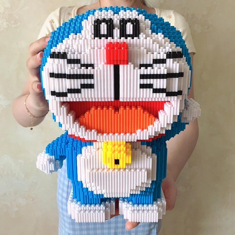 bộ đồ chơi xếp hình lắp ráp mô hình nhân vật hoạt hình mario - pikachu - mèo máy doremon nanoblock quà tặng dễ thương