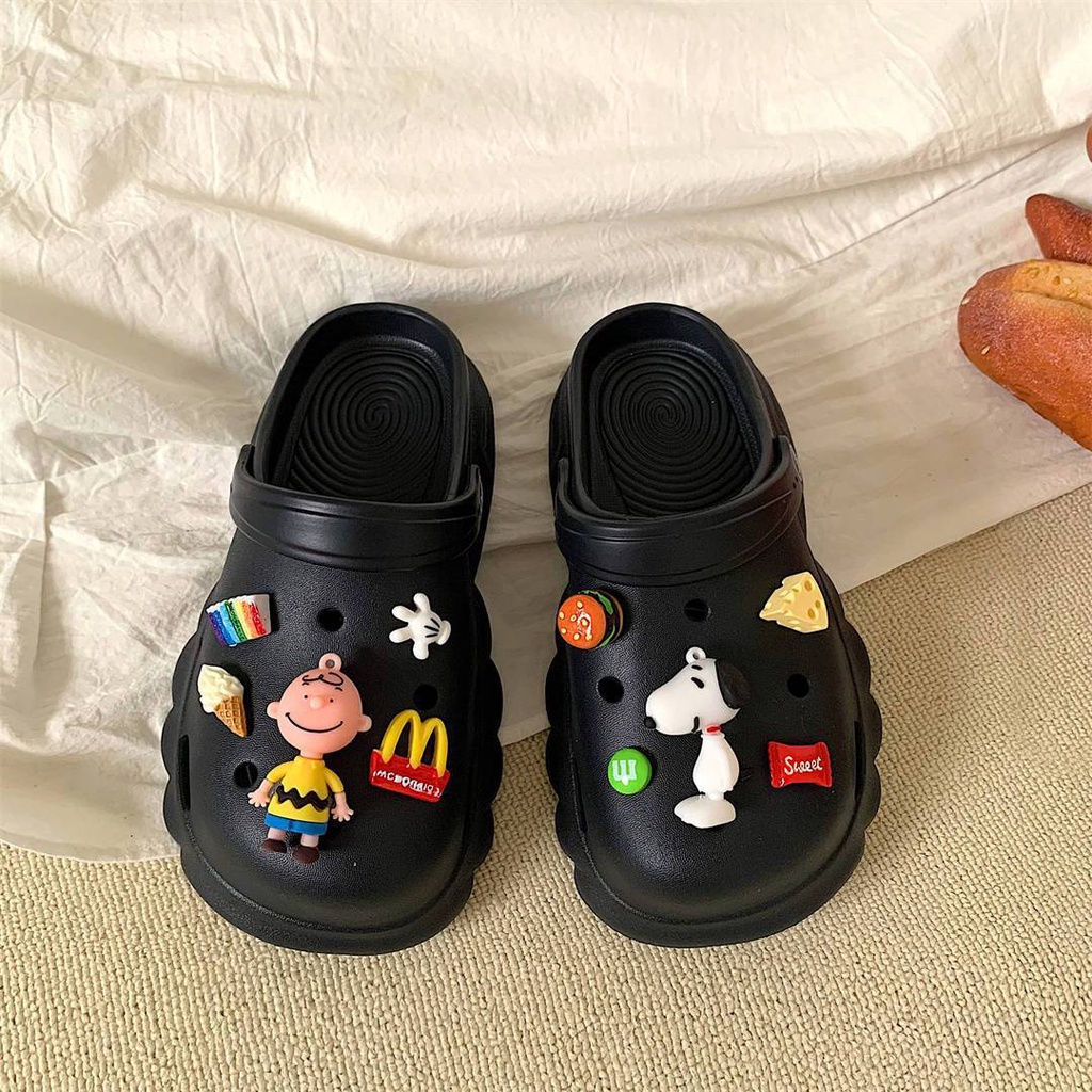C＆S dép Snoopy kiểu nữ đi chơi dép bánh mì Thoải Mái Xinh Xắn 15Z2340714