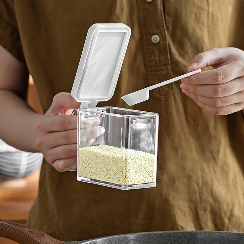 Hộp Đựng Gia Vị Có Nắp Chống Ẩm Tiện Dụng Cho Nhà Bếp