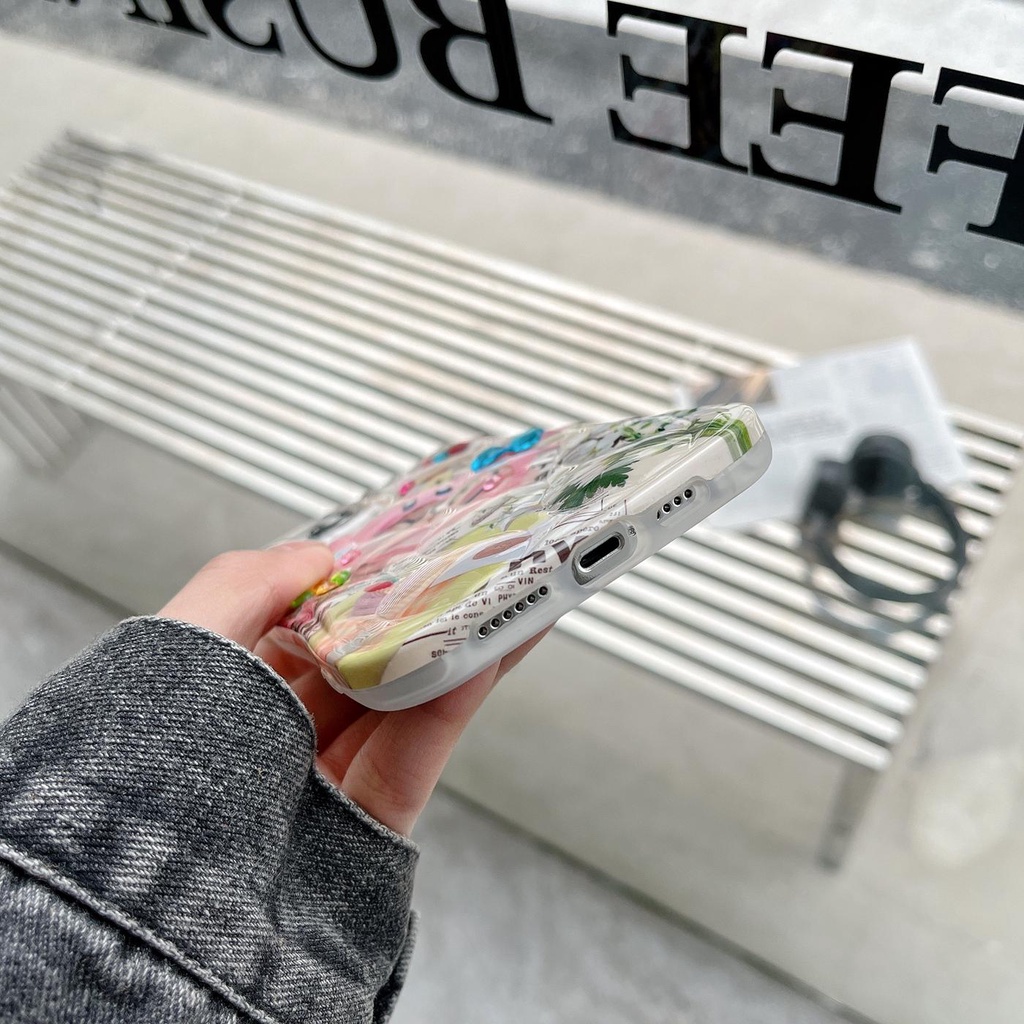 Ốp Điện Thoại TPU Dẻo Trong Suốt Họa Tiết Hoạt Hình Chú Mèo Dễ Thương Chống Sốc / Bụi Bẩn Cho iPhone 14 13 Pro Max 12 11