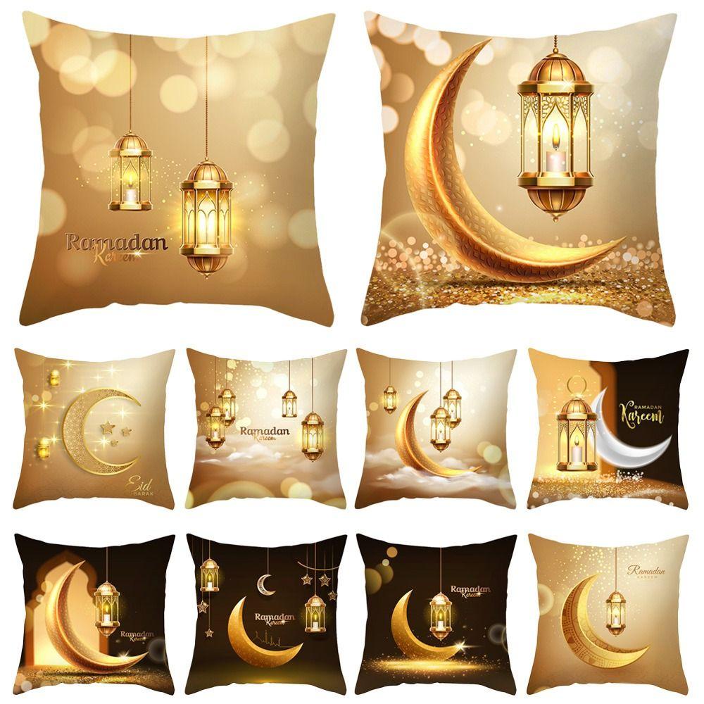 WTTLE Eid Mubarak Vỏ Gối Trang Trí Phòng Khách Phong Cách Hồi Giáo