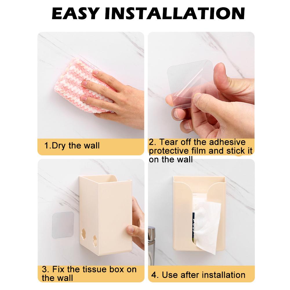 Hộp Đựng Cuộn Giấy Vệ Sinh Gắn Tường Đa Năng T5O6