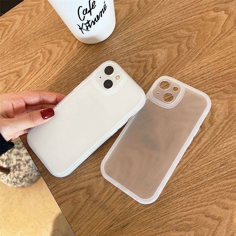 Xiaohongshu Simple Frosted Apple 13 Phone Case Iphone14promax11/12xs Trendy Xr78plus 90i4