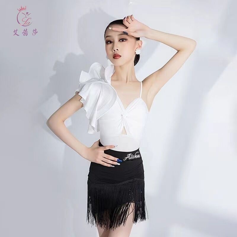 Trang Phục Khiêu Vũ Latin Chuyên Nghiệp Phối Tua Rua Thời Trang Mùa Hè Mới Cho Bé Gái