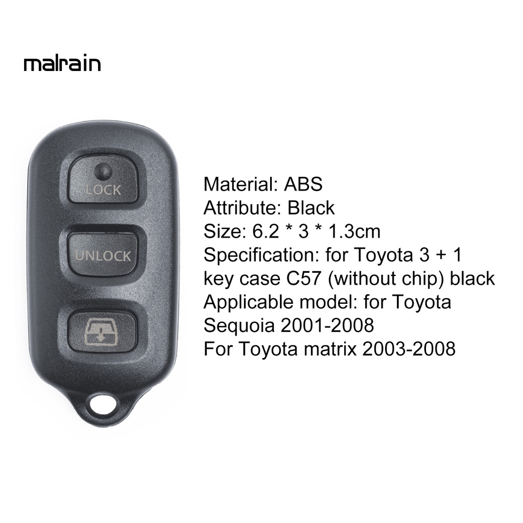 Vỏ Bảo Vệ Chìa Khóa Xe Hơi Toyota Sequoia 2001-2008 / Matrix 2003-2008