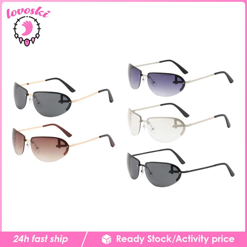 Kính Chống Nắng Gọng Kim Loại Thời Trang Đi Biển Cho Nữ