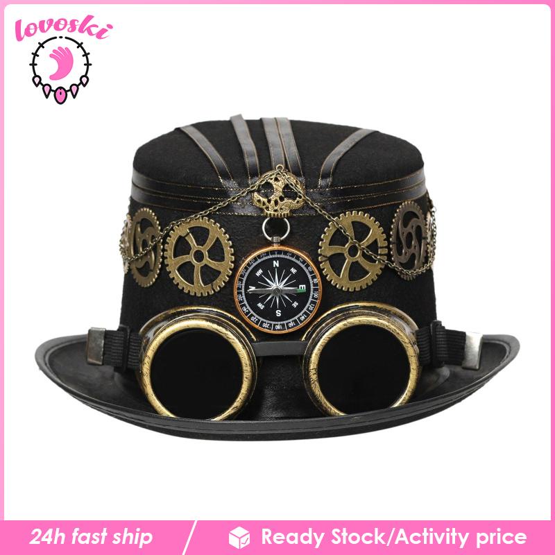 Mũ Hóa Trang Phong Cách Steampunk Gothic Punk Thích Hợp Cho Tiệc Hóa Trang
