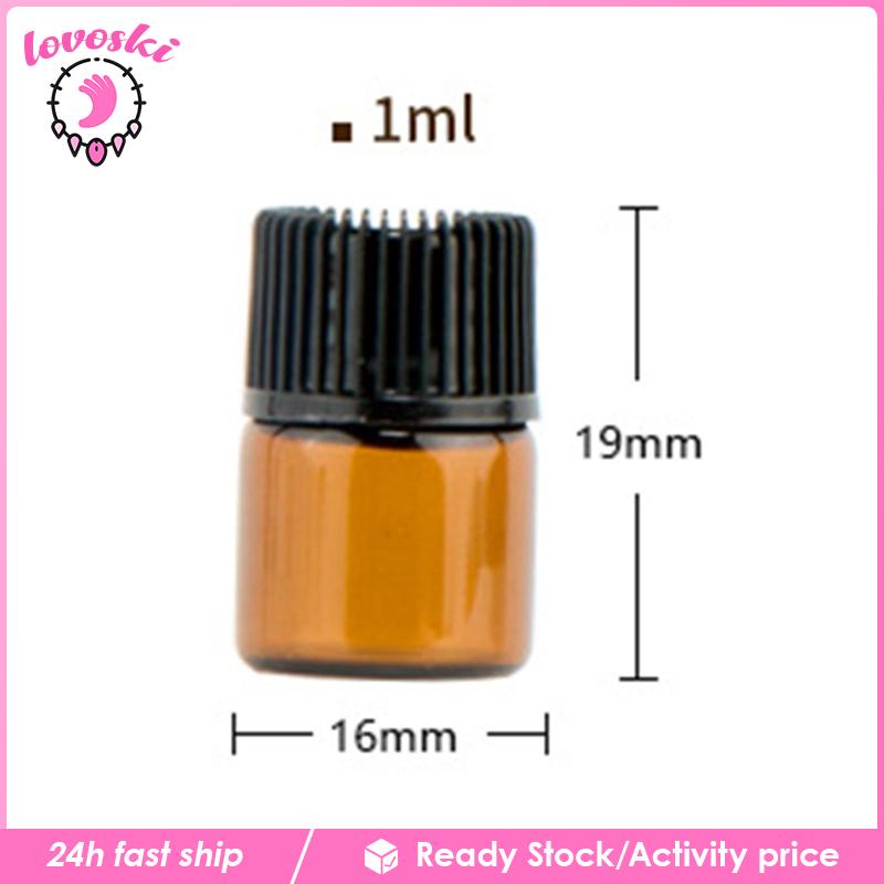 Set 25 Lọ Thủy Tinh Rỗng Chống Rò Rỉ Có Thể Đổ Đầy Tiện Lợi Du Lịch