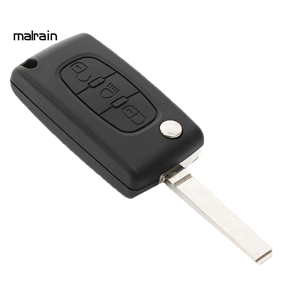 Vỏ Chìa Khóa Điều Khiển Từ Xa 3 Nút Gấp Được Cho Citroen C2 C3 C4 C5 C6