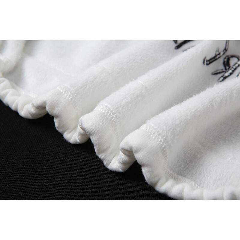 Áo Hoodie Ngắn Thể Thao Dễ Phối Đồ In Hình Động Vật Hoạt Hình Trẻ Trung Dễ Phối Đồ Thời Trang Cho Nữ