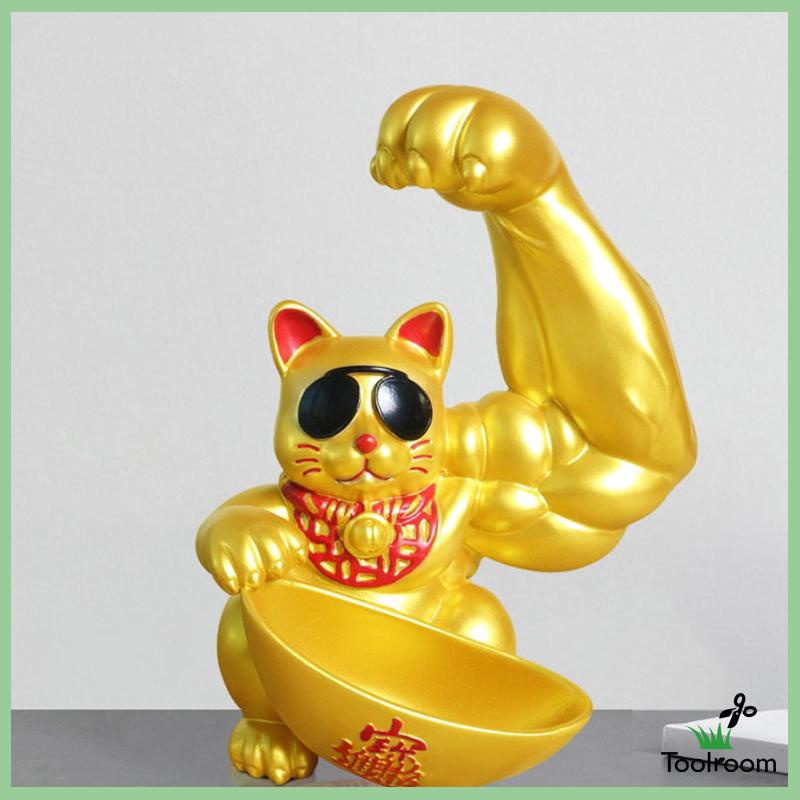 Hộp Đựng Chìa Khóa Hình Mèo May Mắn